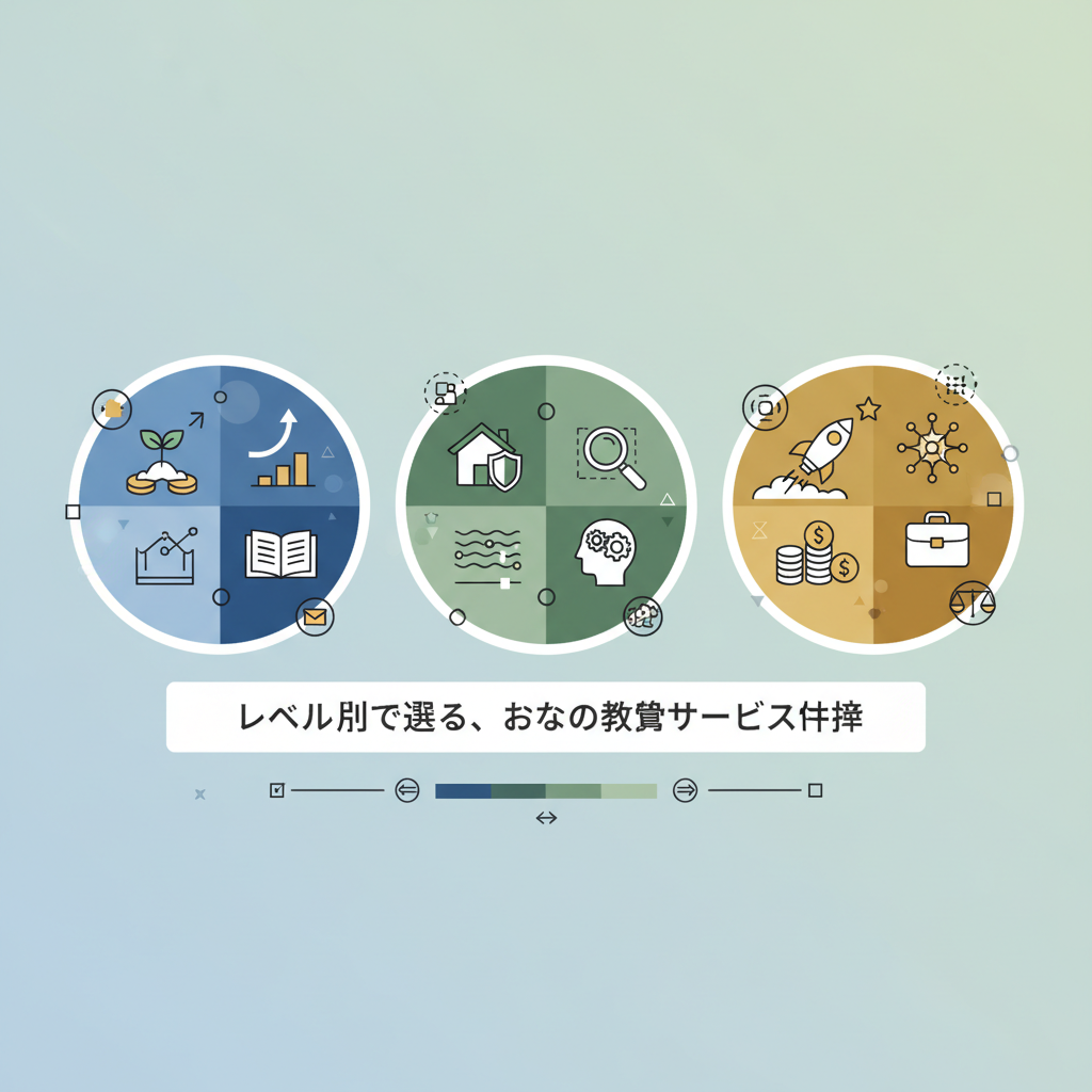 レベル別で選ぶ、お金の教養サービス比較