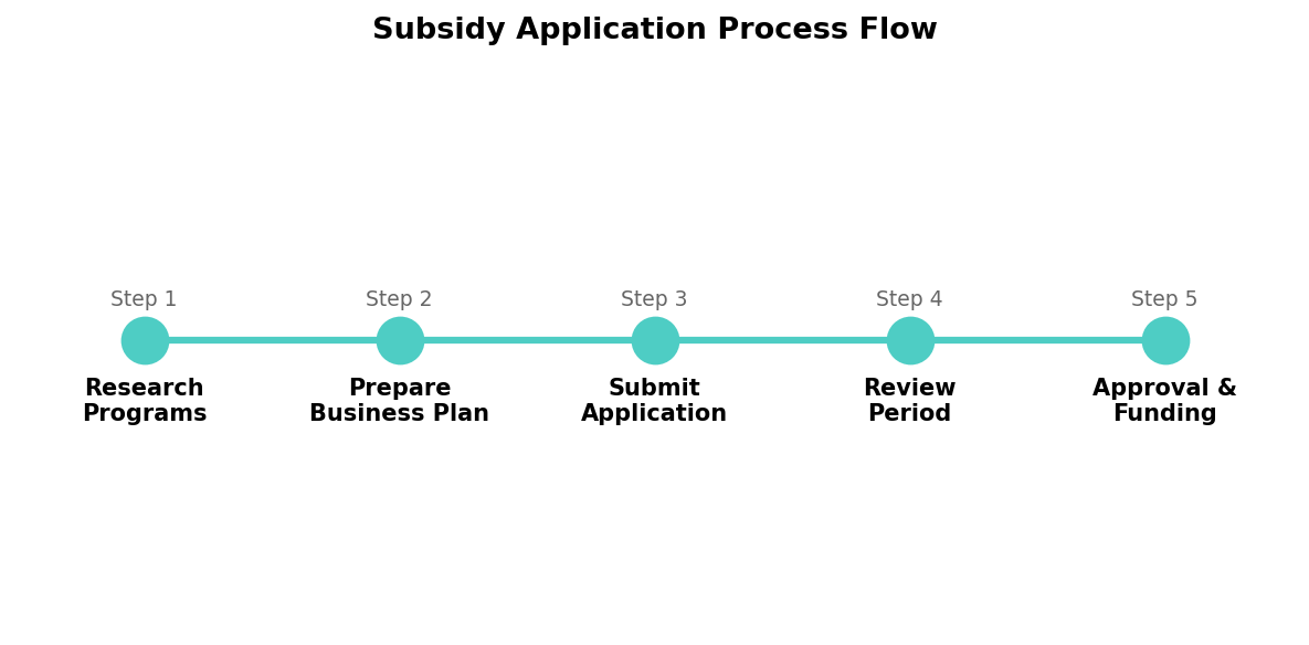 Subsidy application process