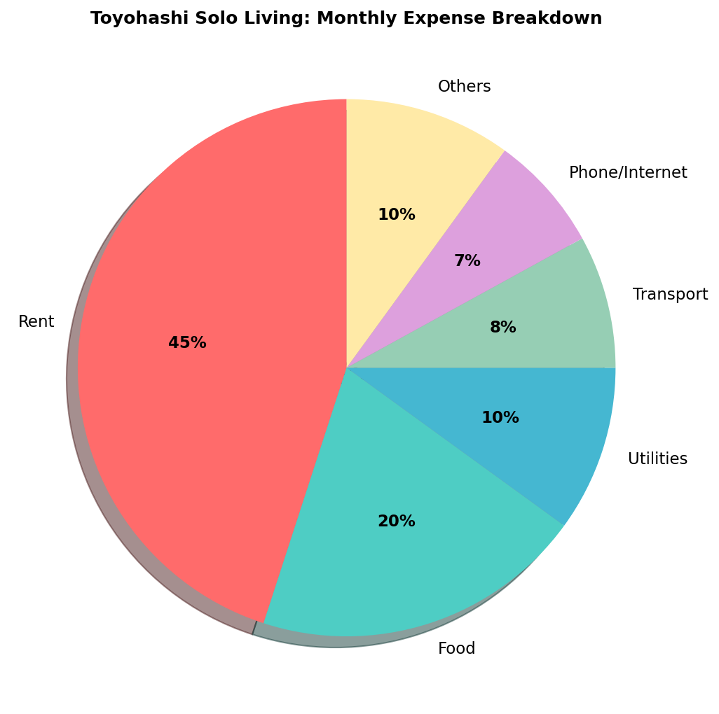 Toyohashi living expense breakdown